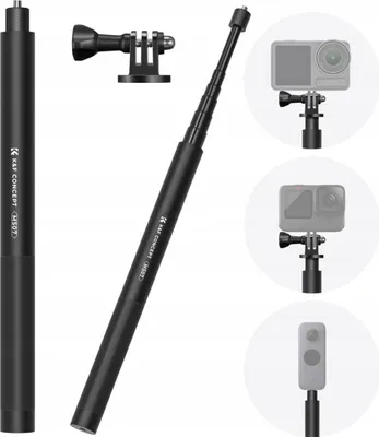 Zdjęcie produktu dla Statyw Monopod Kijek SELFIE Stick 153cm do GoPro SJCAM Xiaomi DJI Insta360 / KF09.132 / MS07
