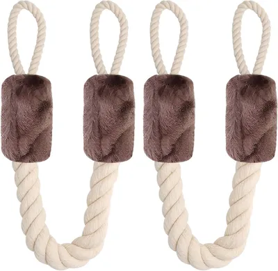 Imagen del producto de Juego de topes para puertas, fabricados en algodón, 2 unidades. Ideal para proteger puertas de niños y mascotas