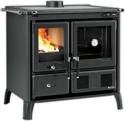 Image de Cuisinière à bois 9.5kw noir - Nordica Extraflame - GARDENIA5.0ACIERNOIRANTHR - gardenia 5.0