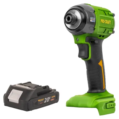 Obrázek produktu pro Akumulátorový rázový utahovák Procraft PS22bb 20 V 230 Nm 1/2" bezkartáčový + 1x akumulátor 2,0 Ah - bez nabíječky