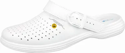 Produktbild von Abeba ESD-Berufsschuhe the Original plus OB Clog weiß CE ESD SRC
