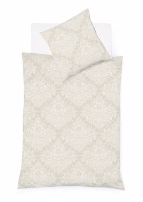 Produktbild von Fleuresse Lech Edelflanell Bettwäsche 200x220 Ornamente beige-sand  603739-7