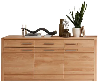 Produktbild von Sideboard - 190 x 86 cm - 3 Türen - 3 Schubladen - Kernbuche teilmassiv