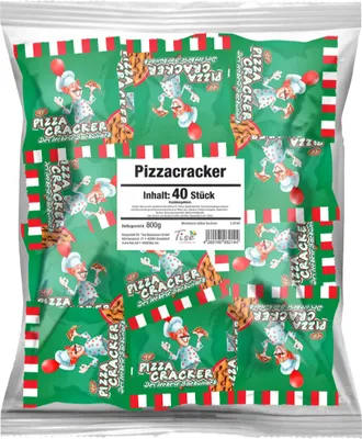 Image de Tise Pizzacracker : 40 sachets de crackers au goût de pizza (40 x 20 g)