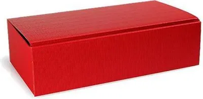 Image de Boîte cadeau pour bouteilles dimensions 361x188x94mm bordeaux vague ouverte bordeaux