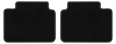 Obrázok produktu pre Zadné velurové koberce pre: Honda Civic VI 1995-2001 (sedan) – 2 ks, čierne, na mieru – Wielganizator LUX