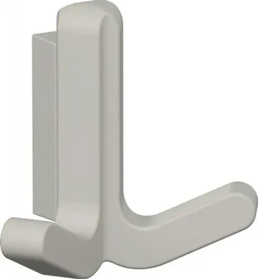 Produktbild von HEWI Doppelhaken (matt, elastisch / Kunststoff (TPU) 97 lichtgrau) - 477.94B020 97