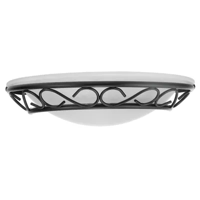 Zdjęcie produktu dla Kinkiet Athen czarno-białe szkło alabastrowe 1xE14x60W metal wym:20x30x20cm IP20 Rabalux