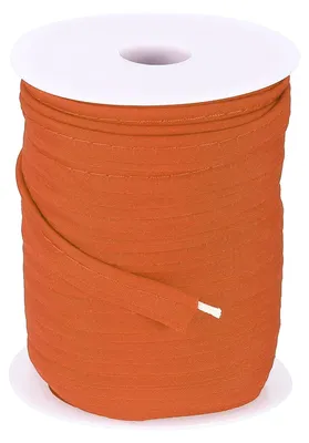 Katoenen Zoomband mit Kordel, 0,95 cm, 45 m, Orange