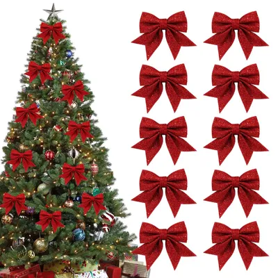 Productafbeelding van Kerstboomstrik - 12 x 15 cm - 10 stuks