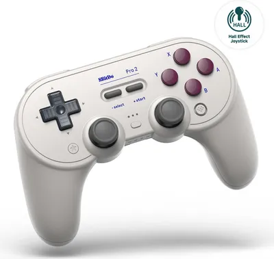 Produktbild von 8Bitdo Pro 2 Hall Effect, Gamepad, Android, Nintendo Switch, Richtungstasten, Pause/Set button, Reset-Taste, Schaltfläche Auswählen, Schaltfläche Start, Analog / Digital, Kabelgebunden, USB