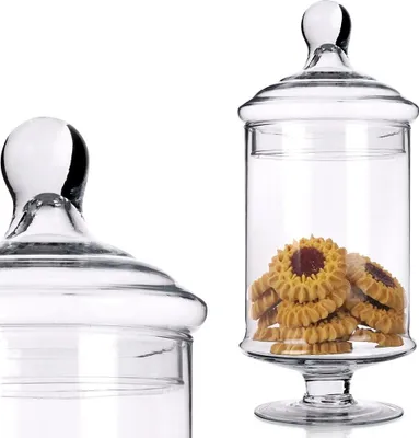Produktbild von Glasbehälter für Kekse und Plätzchen Keksglas Keksdose Vorratsglas Vorratsgefäß mit Deckel 1,5 L