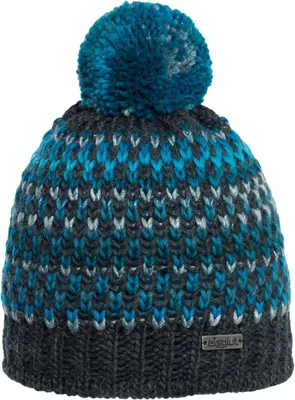 Eisglut glitzernde Strickmütze Baileyl in blau