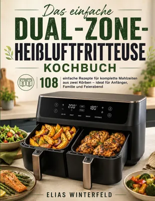 Produktbild von Das einfache Dual-Zone-Heißluftfritteuse Kochbuch