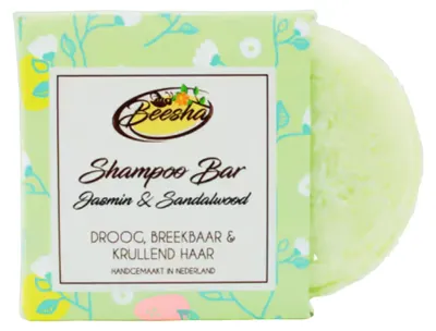 Productafbeelding van Beesha Shampoo Bar Jasmin & Sandalwood 65 gram