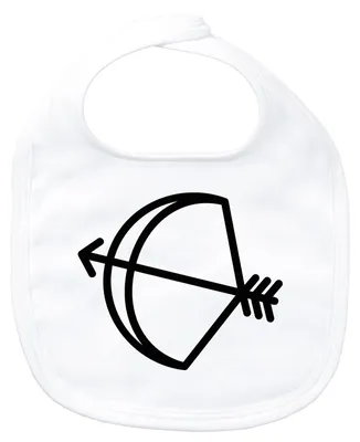 Produktbild von Huuraa Baby Lätzchen Schütze Sternzeichen Symbol White Klettverschluss  Baumwolle Latz Geschenkidee