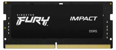 Produktbild von Kingston Technology FURY 32GB 4800MT/s DDR5 CL38 SODIMM (Kit of 2) Impact, 32 GB, 2 x 16 GB, 262-pin SO-DIMM