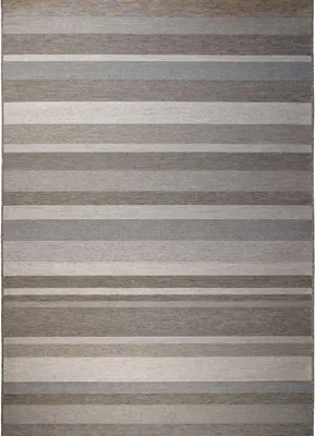 Produktbild von Teppich für Innen- und Außenbereich mit Linienmuster, 160x230, beige