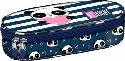 Zdjęcie produktu dla Piórnik - saszetka usztywniona St.Right LOVE PANDA