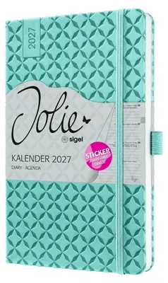 Produktbild von Wochenkalender Jolie 2027 Hardcover ca. A5 Sky Blue 174 Seiten