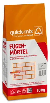 Produktbild von Quick-Mix Fugenmörtel grau 10 kg FM10gr | Mauermörtel Körnung 0-1 mm