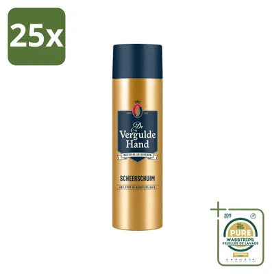 Productafbeelding van 25 x Scheerschuim "De Vergulde Hand" - 250 ml - Verpakking met 25 stuks