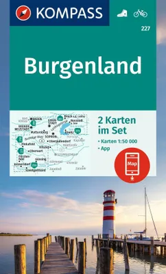 Produktbild von KOMPASS Wanderkarten-Set 227 Burgenland (2 Karten) 1:50.000