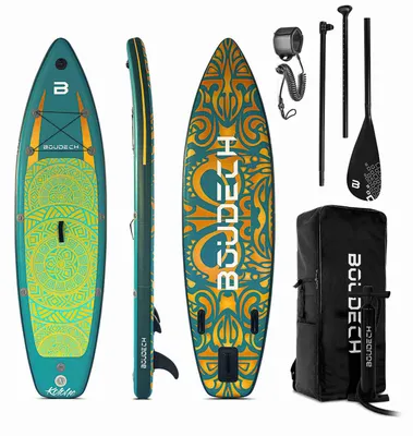 Immagine prodotto di Stand Up Paddle Board Flatwater/Touring - Tavola da SUP gonfiabile 300X75X15 cm con pagaia regolabile, cavigliera, gonfiatore, kit riparazione e borsa da trasporto. Peso Max 140kg