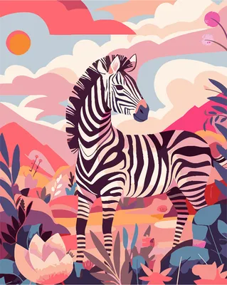 Produktbild von Malen nach Zahlen von Zebra, 40 x 50 cm