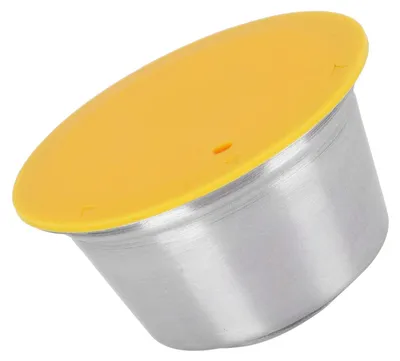 Image de Capsule de café réutilisable - Capsule rechargeable - Filtre à café - Acier inoxydable - Couvercle en silicone - Écologique