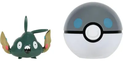 Produktbild von Jazwares PKW3140 - Pokémon - Clip'n'Go Poké Balls - Unratütox + Schwerball