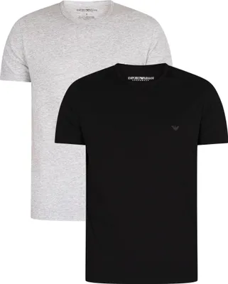 Produktbild von Emporio Armani 2er-Pack Lounge-T-Shirts aus reiner Baumwolle, Mehrfarbig M
