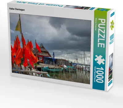 Produktbild von CALVENDO Puzzle Hafen Dierhagen | 1000 Teile Lege-Größe 64x48cm Foto-Puzzle für glückliche Stunden