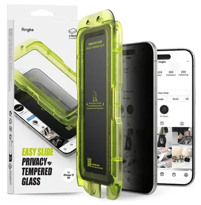 Produktbild von Ringke Easy Slide 2er-Pack Privacy Glass für Iphone 17 Air - Schwarz