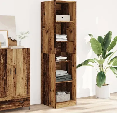 Produktbild von "2026 Promotion" Kleiderschrank Altholz-Optik 50x50x200 cm Holzwerkstoff - Kleiderschränke CC16514