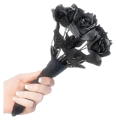 Produktbild von Smiffys - Leichenbrautstrauß - Kostümzubehör - Polyester SM975 (Einheitsgröße) (Schwarz)