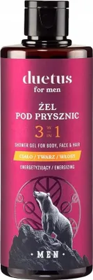 Obrázek produktu pro Duetus For Men Energizující sprchový gel 3 v 1 na tělo, obličej a vlasy, 300 ml
