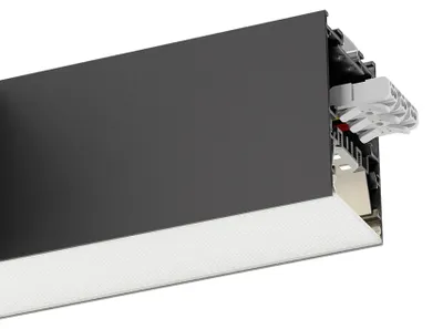 Imagen del producto de ARELUX XROPE UGR: Lámpara colgante/suspensión, 36W, 220-240V AC, UGR < 19, CRI 90, IP40, 80 grados, 1200mm – con sistema de suspensión, 4000K