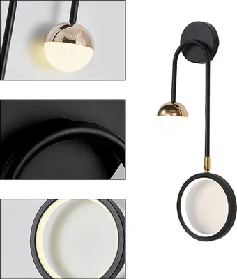 Produktbild von Moderne Wandlampe, Minimalistische Wandbeleuchtung für Schlafzimmer, Wohnzimmer, Flur und Badezimmer, Recht