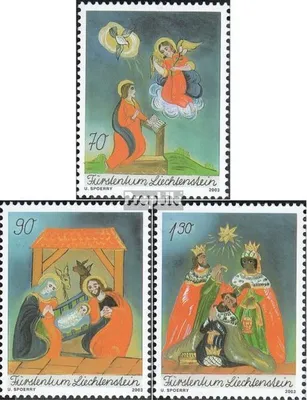 Produktbild von Briefmarken Liechtenstein 2003 Mi 1330-1332 (kompl.Ausg.) postfrisch Weihnachten
