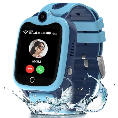 Produktbild von 4G Smartwatch Kinder Telefonuhr Kinder Smartwatch für Jungen Mädchen Blau-B