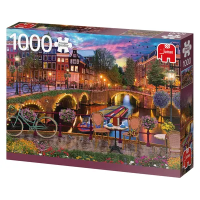 Image de Jumbo 18860 Les canaux d'Amsterdam 1000 pièces puzzle