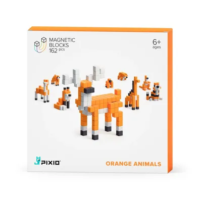 Produktbild von Orangefarbene Tiere Magnetischer Bausatz