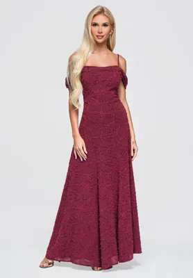 Produktbild von LARICA Kleid Damen Polyester Elasthan LA-OM-DLR388 burgundy S