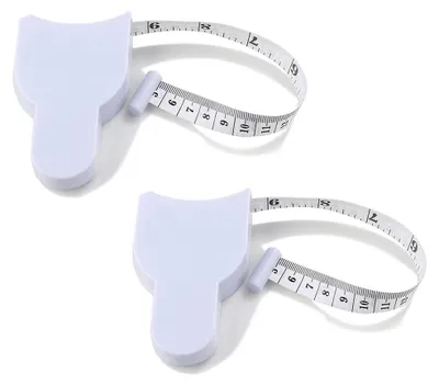 Produktbild von 2er-Pack Körpermaßband 60 Zoll (150 cm), Sperrstift und Einzug per Druckknopf, ergonomisches und tragbares Design