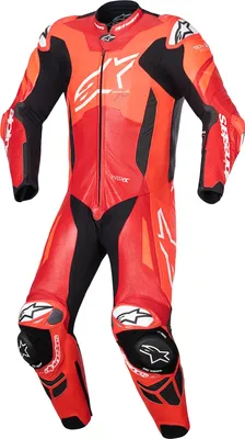 Zdjęcie produktu dla Alpinestars Gp Plus V4 Sprint 1-częściowy skórzany kombinezon czerwony-fluo / średni czerwony / biały 50