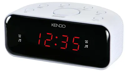 Produktbild von KENDO Radiowecker Alarm Clock 24 EXW weiß