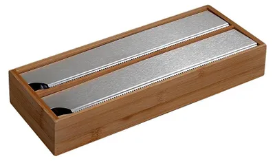 Obrázok produktu pre KESPER Kuchynský Zásobník Na Fólie 35 X 13 X 55 cm Tmavý Bambus 59044