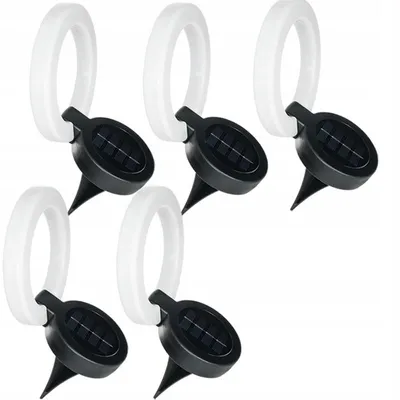 Produktbild von Decorya Solar Wand- und Bodenspot mit Ring 5er Set