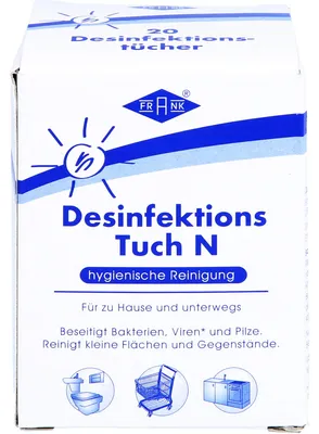 Produktbild von FRANK Desinfektions-Tuch N, 20 St. Tücher